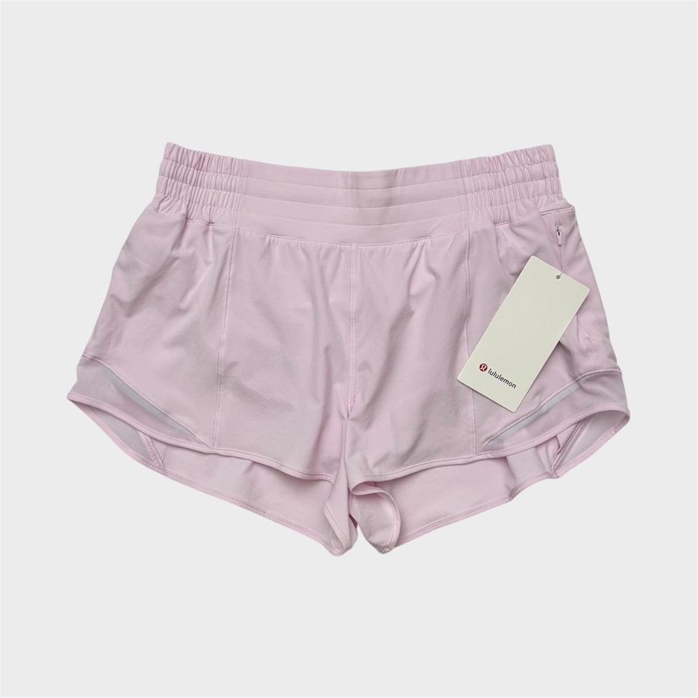 Lululemon Hotty Hot High-Rise Lined Short 2.5" - Pink Organza, Size 10